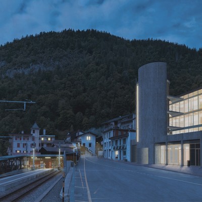 Perspective extérieure - parvis de la gare