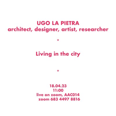 Lecture by Ugo La Pietra