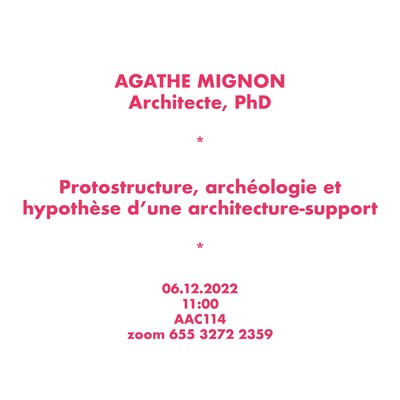 Lecture by Agathe Mignon