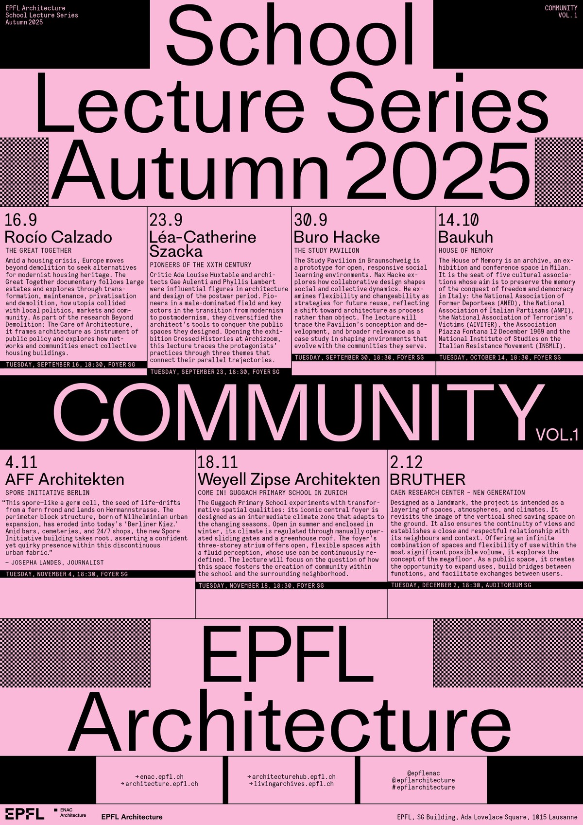 School Lecture Series Autumn 2025